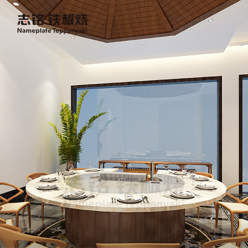 圆形铁板烧设备 图3